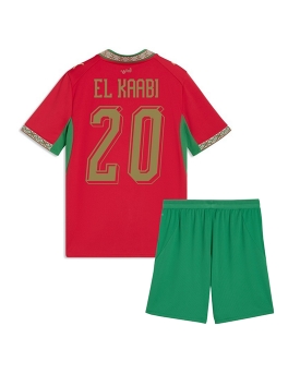 Billige Fotballdrakt Marokko Ayoub El Kaabi #20 Replika Hjemmedraktsett Barn VM 2026 Kortermet (med bukser)